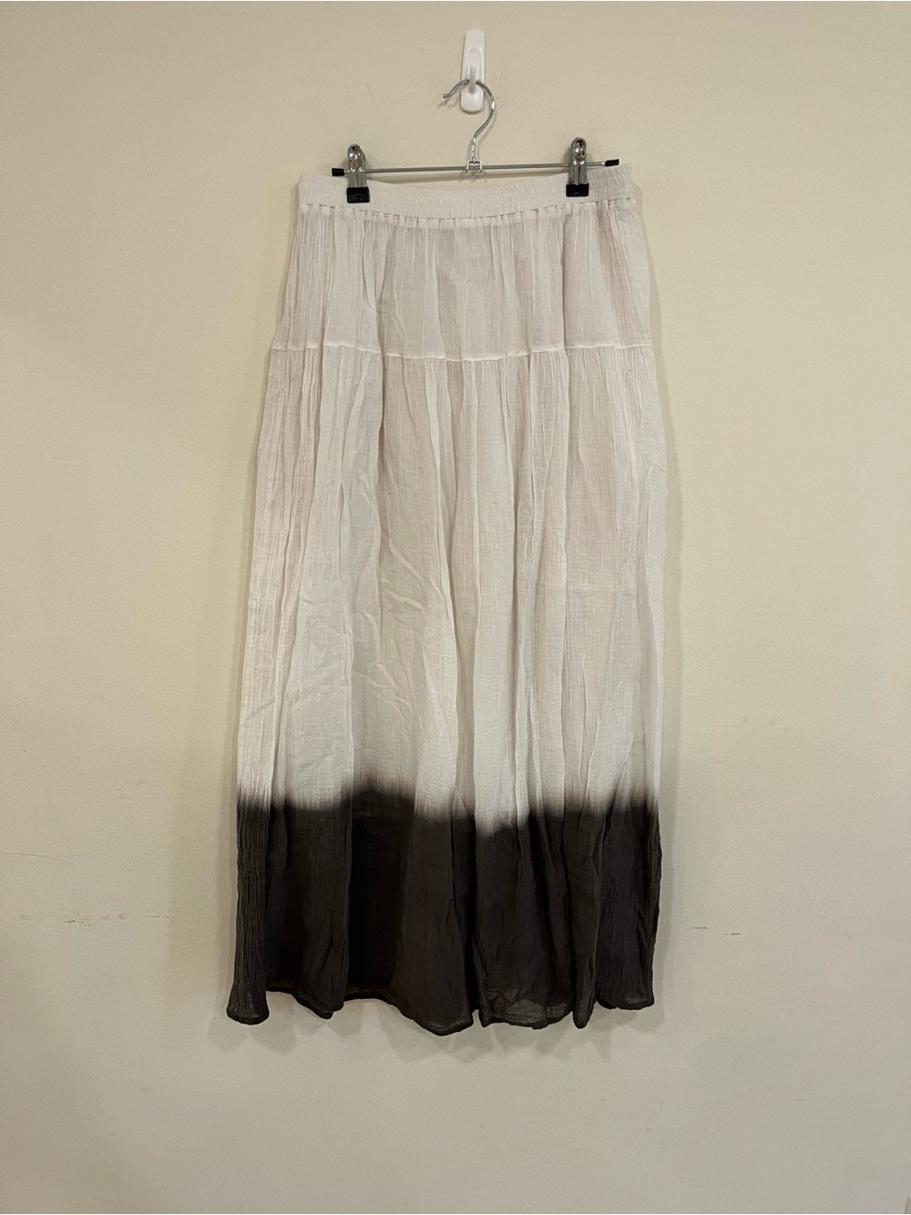 Bailey 44 White to Brown Ombre Tiered Maxi Skirt
